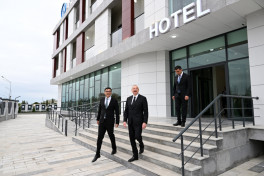 President Ilham Aliyev participated in opening of Yevlakh Olympic Sports Complex