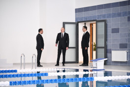 President Ilham Aliyev participated in opening of Yevlakh Olympic Sports Complex