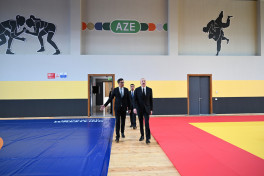 President Ilham Aliyev participated in opening of Yevlakh Olympic Sports Complex