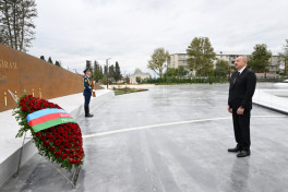 President Ilham Aliyev honored memory of Patriotic War martyrs with a minute of silence on Remembrance Day-VIDEO 
