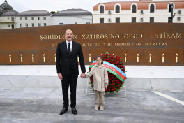 President Ilham Aliyev attended inauguration of Ganja Memorial Complex-UPDATED 