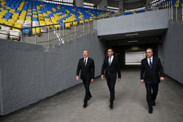 President Ilham Aliyev attended inauguration of Ganja City Stadium