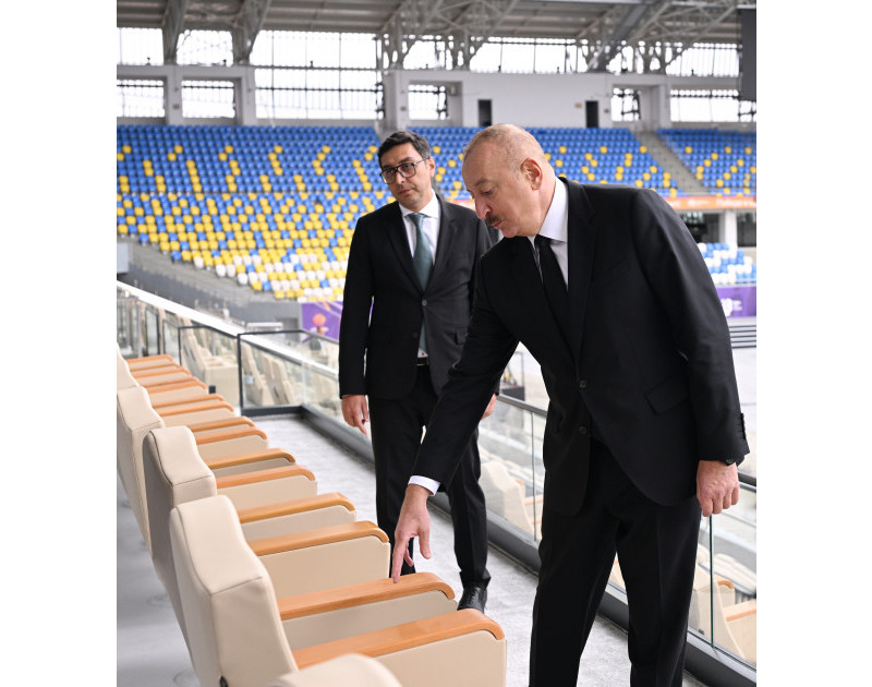 President Ilham Aliyev attended inauguration of Ganja City Stadium