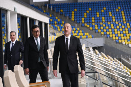 President Ilham Aliyev attended inauguration of Ganja City Stadium