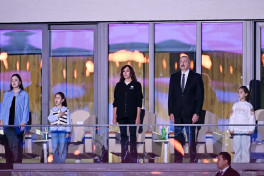 Solemn opening ceremony of 3rd CIS Games held in Ganja, President Ilham Aliyev and First Lady Mehriban Aliyeva watched the event-UPDATED-1 -PHOTOSESSION 