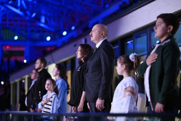 Solemn opening ceremony of 3rd CIS Games held in Ganja, President Ilham Aliyev and First Lady Mehriban Aliyeva watched the event-UPDATED-1 -PHOTOSESSION 