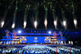 Solemn opening ceremony of 3rd CIS Games held in Ganja, President Ilham Aliyev and First Lady Mehriban Aliyeva watched the event-UPDATED-1 -PHOTOSESSION 