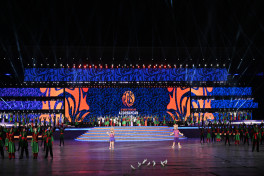 Solemn opening ceremony of 3rd CIS Games held in Ganja, President Ilham Aliyev and First Lady Mehriban Aliyeva watched the event-UPDATED-1 -PHOTOSESSION 