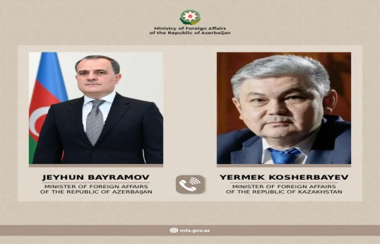Azerbaijani FM holds talks with newly appointed Kazakh Foreign Minister