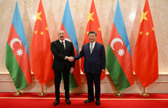 President Ilham Aliyev: It is gratifying to see that relations between Azerbaijan and China are developing within framework of a comprehensive strategic partnership