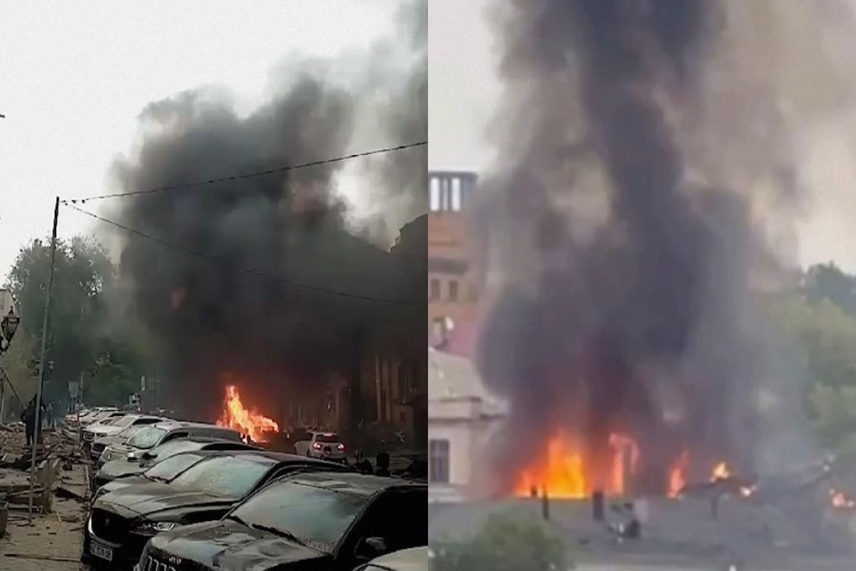 Russian drone strike hits Dnipro, causing fires and injuries