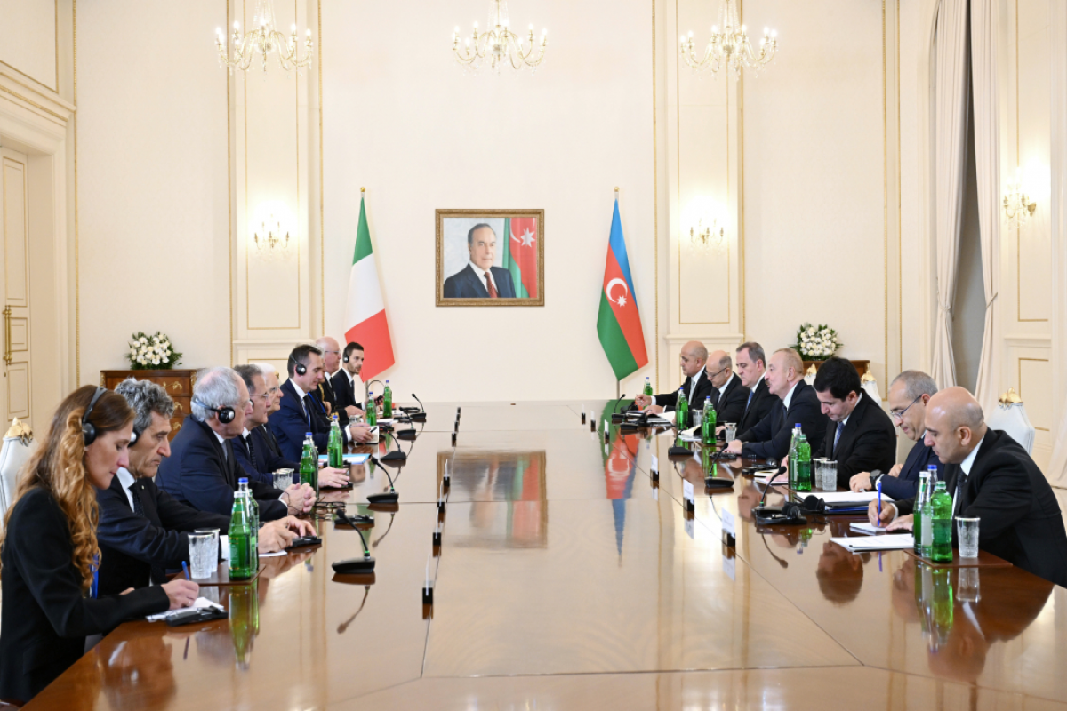 President of Azerbaijan Ilham Aliyev held expanded meeting with President of Italy Sergio Mattarella-UPDATED 