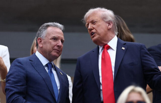 United States special envoy to the Middle East Steve Witkoff  and Donald Trump, US President