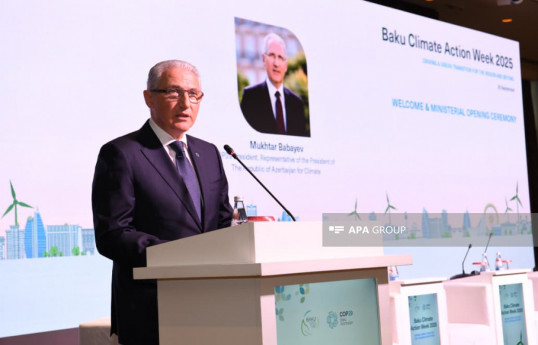 Mukhtar Babayev, the Representative of the President of the Republic of Azerbaijan on Climate Issues and President of COP29