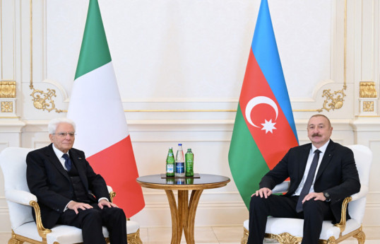 President of Azerbaijan Ilham Aliyev held one-on-one meeting with President of Italy Sergio Mattarella -UPDATED 