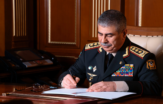 Zakir Hasanov, Azerbaijani Defense Minister