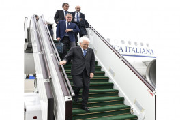 Italian President Sergio Mattarella arrives in Azerbaijan for official visit