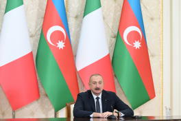 Presidents of Azerbaijan and Italy delivered press statements-UPDATED 