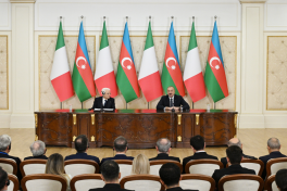 Presidents of Azerbaijan and Italy delivered press statements-UPDATED 