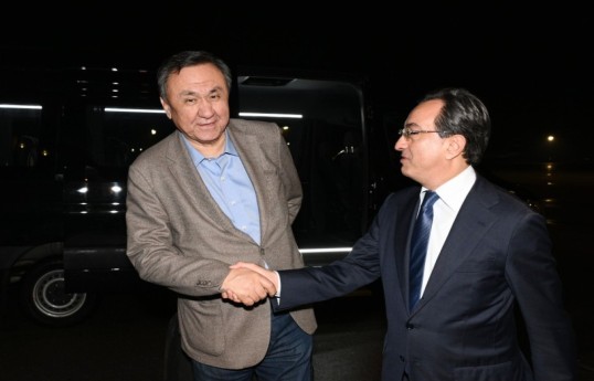 OTS Secretary General Kubanychbek Omuraliev arrives in Azerbaijan