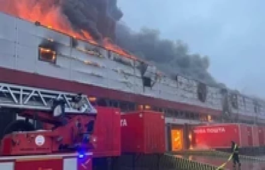 Drones hit oil refinery in Russia's Ufa, large-scale fire breaks out