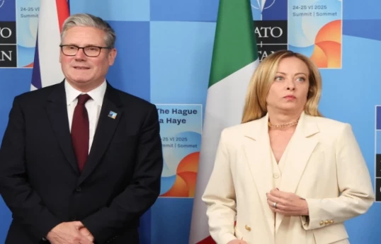 UK Prime Minister Keir Starmer, Italian Prime Minister Giorgia Meloni