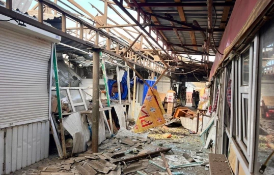 Five killed, 19 injured in Russian drone strike on market in Ukraine’s Nikopol