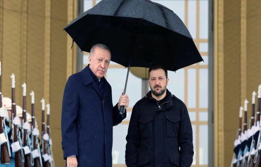 Receb Tayyib Erdogan, Turkish President and Volodymyr Zelenskyy, President of Ukraine