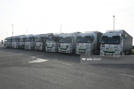 Humanitarian aid convoy sent from Azerbaijan crosses border and heads to Iran -PHOTO  -VIDEO 