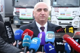 Humanitarian aid convoy sent from Azerbaijan crosses border and heads to Iran -PHOTO  -VIDEO 