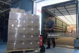 Humanitarian aid convoy sent from Azerbaijan crosses border and heads to Iran -PHOTO  -VIDEO 