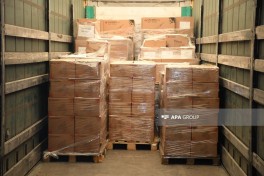 Humanitarian aid convoy sent from Azerbaijan crosses border and heads to Iran -PHOTO  -VIDEO 