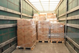 Humanitarian aid convoy sent from Azerbaijan crosses border and heads to Iran -PHOTO  -VIDEO 