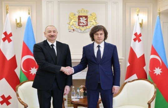 President of the Republic of Azerbaijan Ilham Aliyev and Prime Minister of Georgia Irakli Kobakhidze