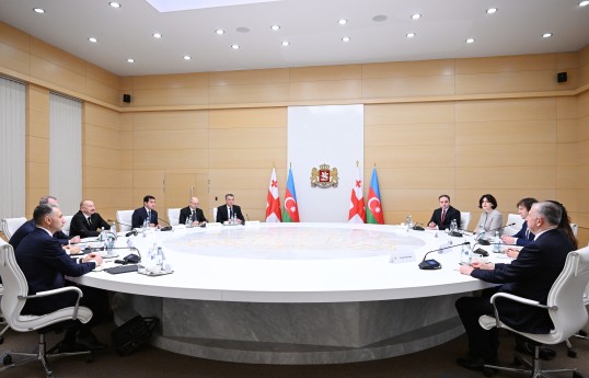 President Ilham Aliyev held expanded meeting with Georgian Prime Minister Irakli Kobakhidze