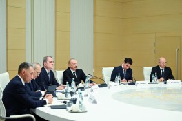 President Ilham Aliyev held expanded meeting with Georgian Prime Minister Irakli Kobakhidze