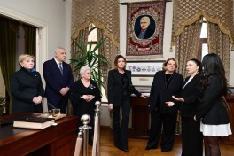 First Lady Mehriban Aliyeva visited Museum of Azerbaijani Culture named after Mirza Fatali Akhundzade in Tbilisi - PHOTO 
