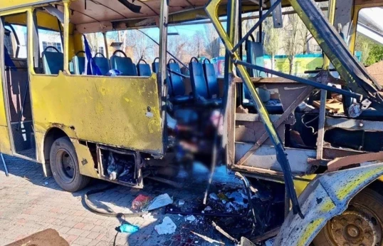 Russian drone strike on bus in Nikopol kills three, injures 16- PHOTO  -UPDATED 