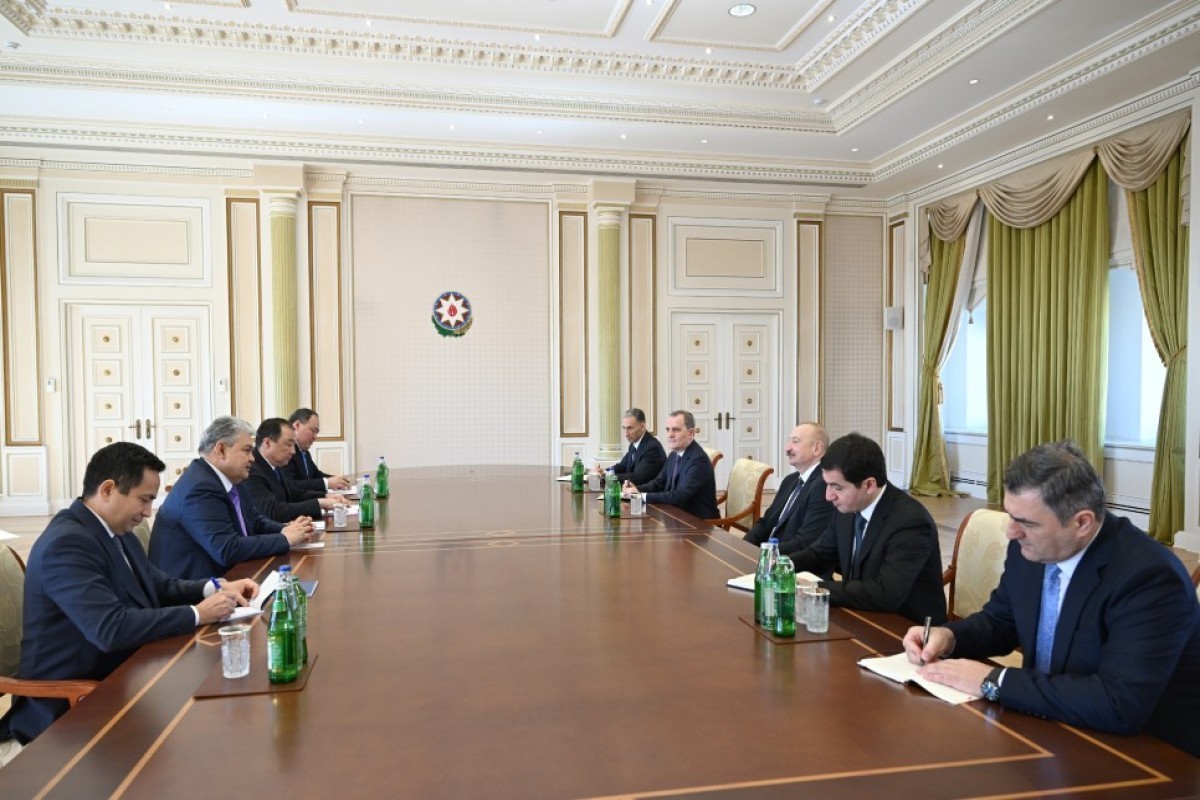 President of Azerbaijan Ilham Aliyev received Ministers of Foreign Affairs and Transport of Kazakhstan