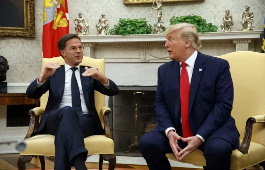 Trump meets NATO chief Mark Rutte