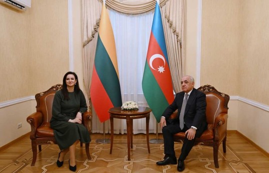 Prime Minister of the Republic of Lithuania Inga Ruginienė, Prime Minister Ali Asadov