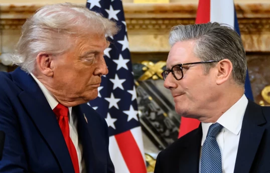 US President Donald Trump, UK Prime Minister Keir Starmer