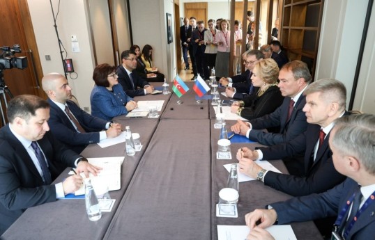Azerbaijan, Russia speakers discuss strengthening Azerbaijan–Russia ties - UPDATED 