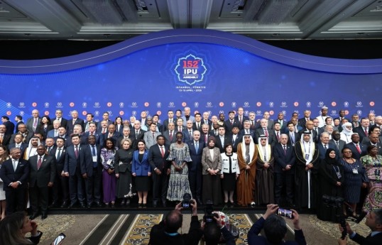 Milli Majlis Speaker Sahiba Gafarova attends IPU Assembly opening in Istanbul