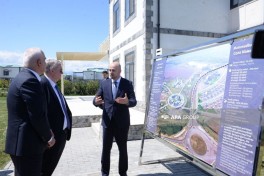 Participants of Azerbaijan-Russia Intergovernmental Commission meeting visit Aghali village - PHOTO 