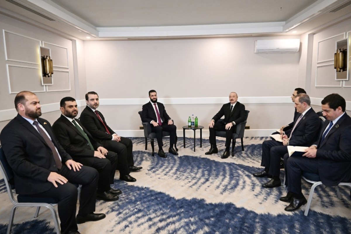 President Ilham Aliyev met with Transitional President of Syria in Antalya - UPDATED 