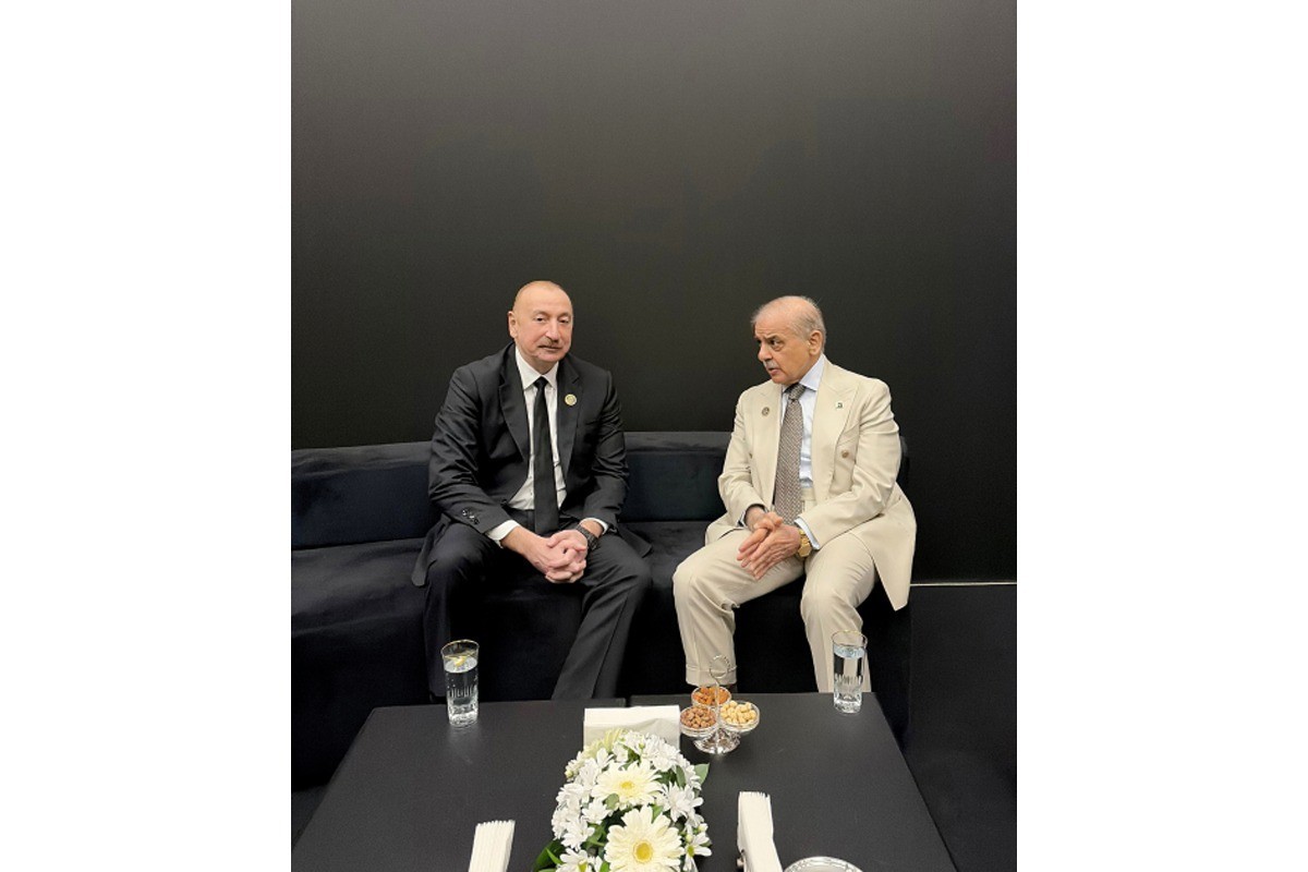 President of the Republic of Azerbaijan Ilham Aliyev, and Prime Minister of the Islamic Republic of Pakistan Muhammad Shehbaz Sharif