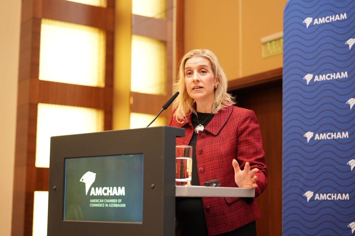 Deputy Chief of Mission at the U.S. Embassy, Amy Carlon