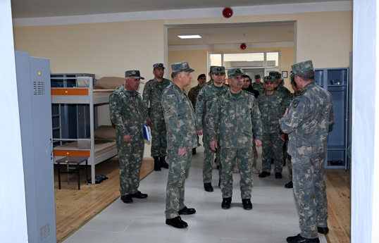 Defense Ministry leadership meets personnel serving in liberated territories-PHOTO 