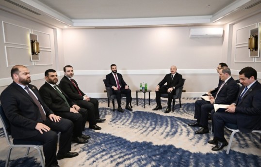 President Ilham Aliyev met with Transitional President of Syria in Antalya - UPDATED 